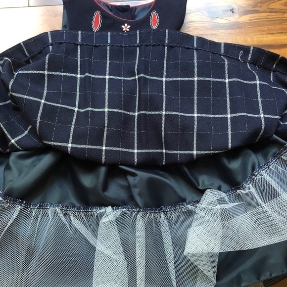 Narci Imports Inc. Blue Plaid Dress w/Mini Sweater - Picture 7 of 8